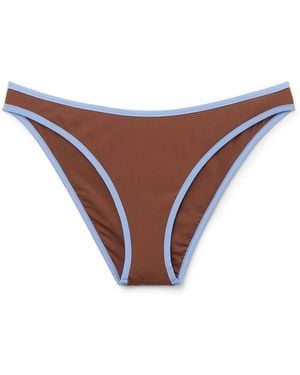 Calzedonia Bikinihose Bicolor Piping - Weiß