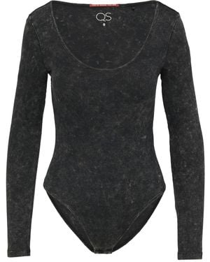 QS Shirtbody - Schwarz
