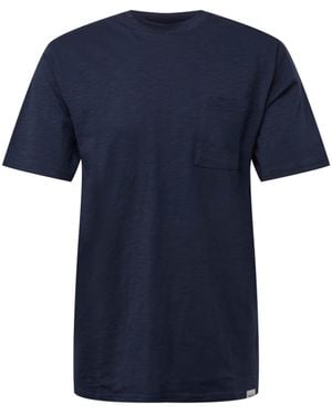 Solid T-shirt 'durant' - Blau