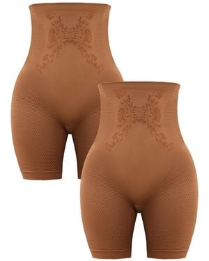 MEETWEE Shapinghose 2 Pack Shapewear - Braun