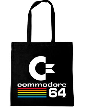 Logoshirt Baumwolltasche Commodore 64 Logo - Schwarz
