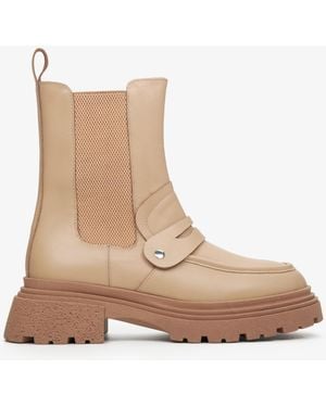 ESTRO Chelsea Boots 1210-03 - Natur