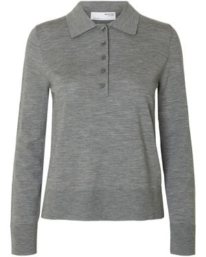 SELECTED Pullover Slfthea - Grau