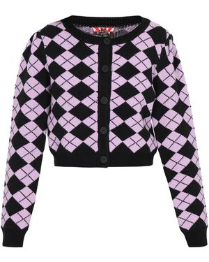 myMo ROCKS Strickjacke - Schwarz