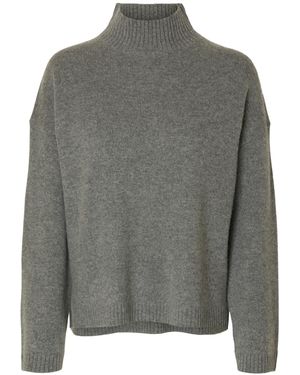SELECTED Pullover Slfcille - Grau