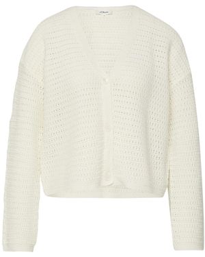 S.oliver Oliver Strickjacke - Weiß