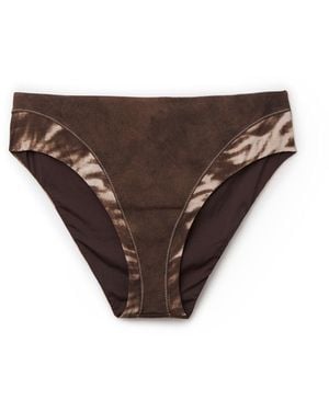 Calzedonia Bikinihose Suede - Braun