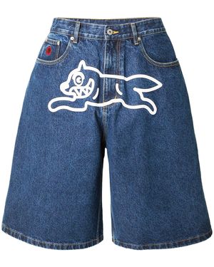 ICECREAM Shorts Running Dog - Blau