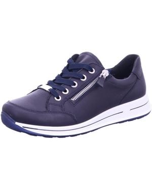 Ara Sneaker Low Komfort Schnürschuh Damen 12-24801 02 Glattleder - Blau