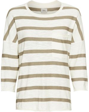 Camel Active Rundhals Pullover Aus Baumwolle - Natur