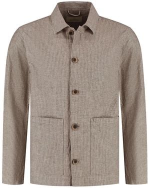 Dstrezzed Jacke Nix Pinstripe - Braun