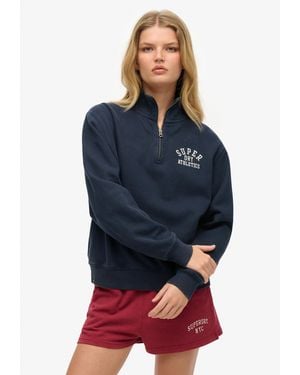 Superdry & Co Sweatshirt Athletic Essentials - Blau