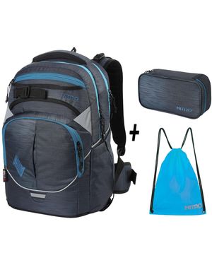 Nitro Rucksack Set Superhero - Blau