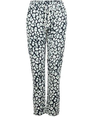 ROADSIGN australia Hose Jogginghose Savanna Im Leo Design Mit Taschen & Gummizug - Weiß