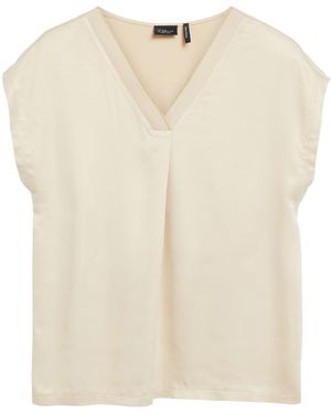 S.oliver Oliver Label Bluse - Natur