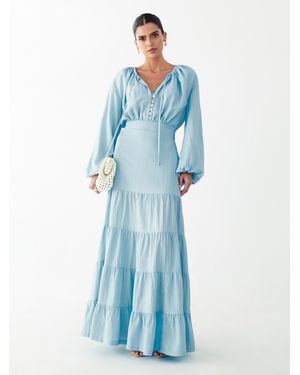 Willa Kleid Golden - Blau