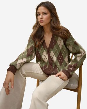 Hiccup Strickjacke - Braun