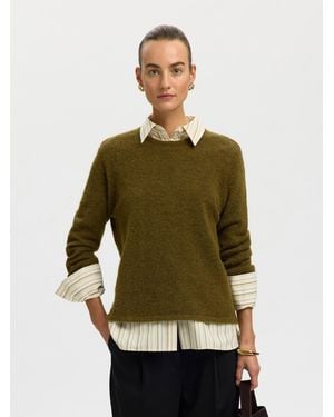 SELECTED Pullover Slwlulu - Grün