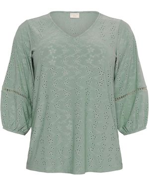 Kaffe Bluse Kctara - Grün