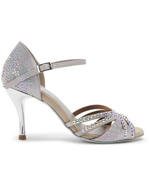 Dancing Queen Pumps Sparkle Shine Tanzschuhe Satin - Mettallic