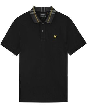 Lyle & Scott Poloshirt Tartan - Schwarz