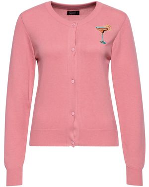 Queen Kerosin Strickjacke Citrus Cocktail - Pink