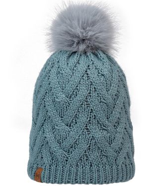 Buff Mütze Knitted Fleece Caryn Beanie - Blau