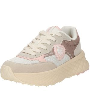 Blauer Sneaker - Weiß