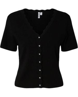 Pieces Strickjacke Pcjuline - Schwarz