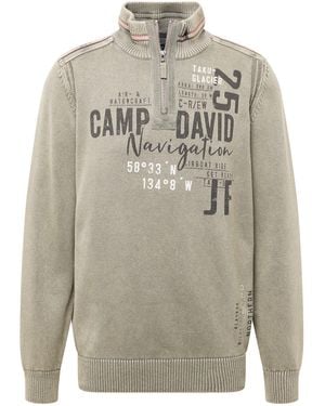 Camp David Pullover - Grau