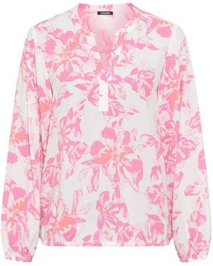 Olsen Bluse Mit Tunikaausschnitt - Pink