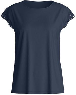 CALIDA Schlafshirt Favourites Tiles - Blau