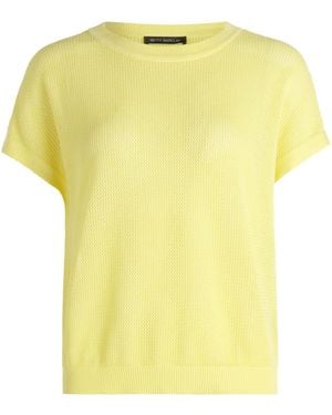 Betty Barclay Lochstrick-Pullover Ohne Arm - Gelb