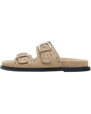 Pull&Bear Pantolette - Weiß
