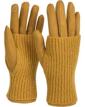 styleBREAKER Fingerhandschuhe 3 - Gelb