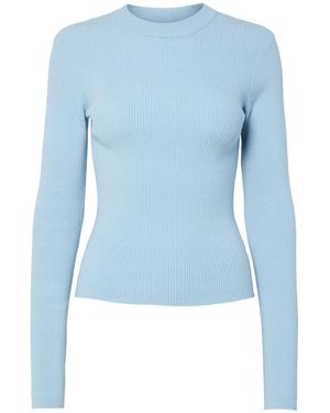 Pieces Pullover - Blau