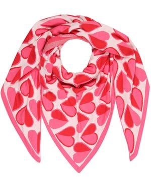 Zwillingsherz Tuch Halbes Herz - Pink