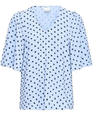 Ichi Bluse Zabby - Blau
