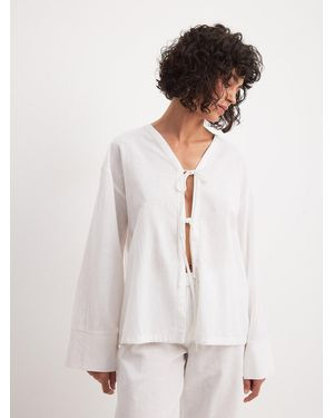 NA-KD Bluse - Weiß