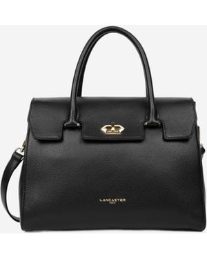 Lancaster Handtasche Lancaster Sac Rabat Foulonn Milano L Noir - Schwarz