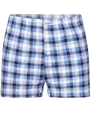 Henderson Boxershorts Weiche Boxershorts Aus Baumwolle Elastische Locker Bequem Classic L - Blau