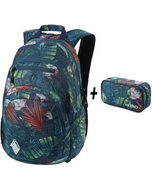 Nitro Rucksack Set Stash - Blau