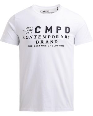 CMPD T-Shirt Mit Logo Print - Weiß