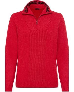 Olsen Troyer-Pullover, Länge Ca. 60 Cm - Rot