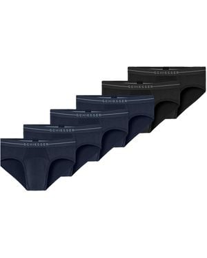 Schiesser Slip Cotton Flex - Blau