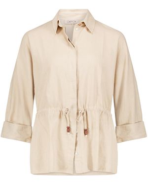 Cartoon Leinenjacke Mit Tunnelzug - Natur