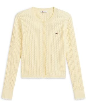 Tommy Hilfiger Strickjacke - Weiß