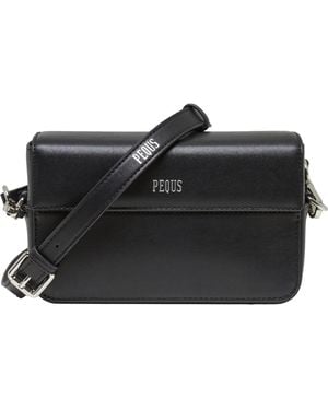 Pequs Umhängetasche Leos - Schwarz