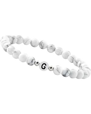 GOOD.designs Perlenarmband Mit Buchstabe G - Mettallic