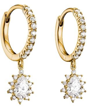 Thomas Sabo Creolen Mit Weißem Zirkonia - Mettallic